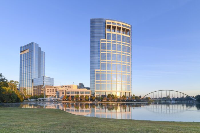 Landscape View of The Woodlands Texas